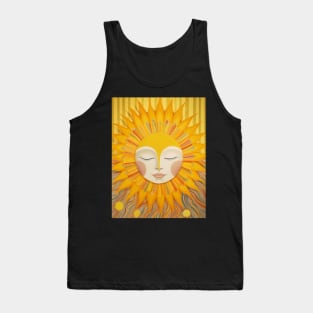 Sun Flower Yellow Boho Tank Top